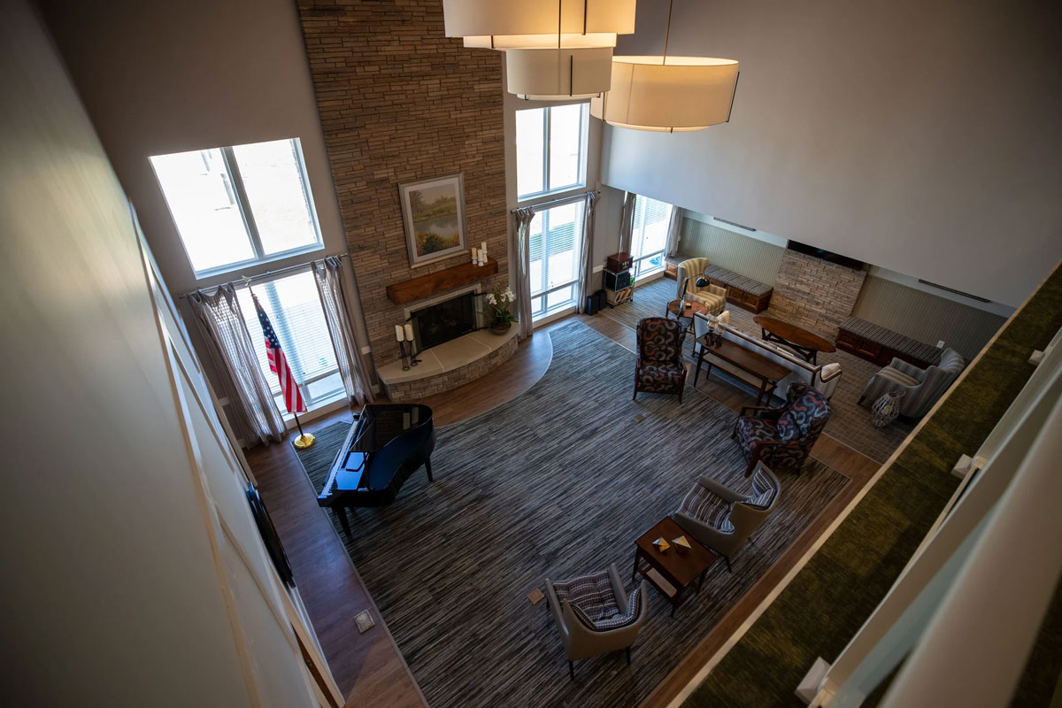 community area view from mezzanine